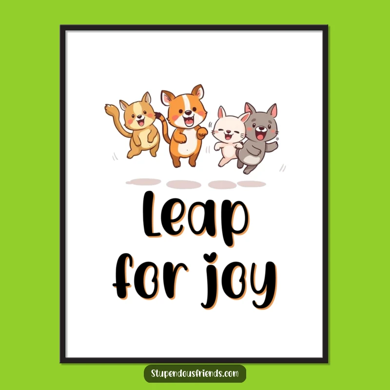 Funny Animal Tag Digital Art: Instant Decor Full of Energy