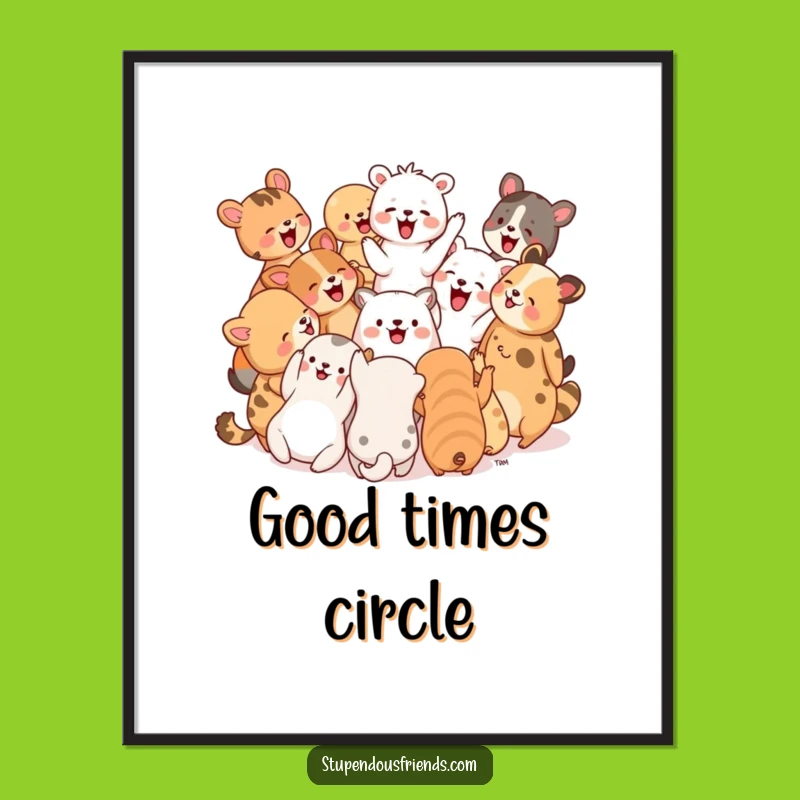 Funny Digital Art: Animals Cheering Joy, Instant Hilarious Wall Decor