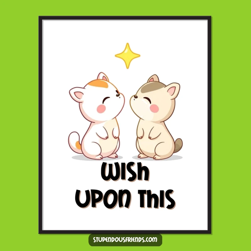 Funny Star Gazing Animal Friends Digital Art: Capture the Wonder