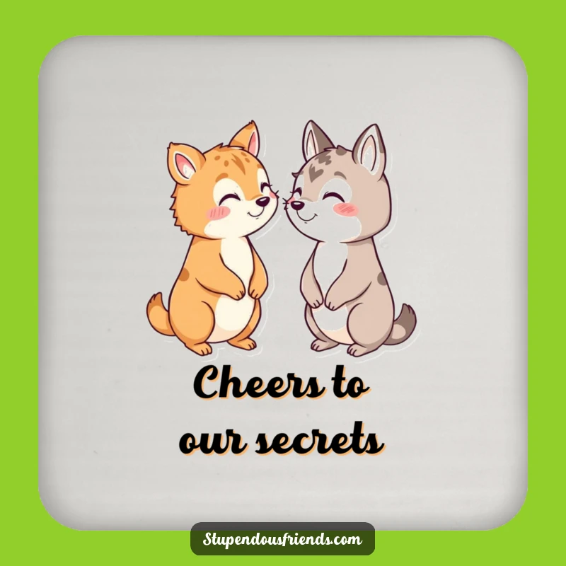 Funny Secret Keepers Coasters: Protect Surfaces with Mystery