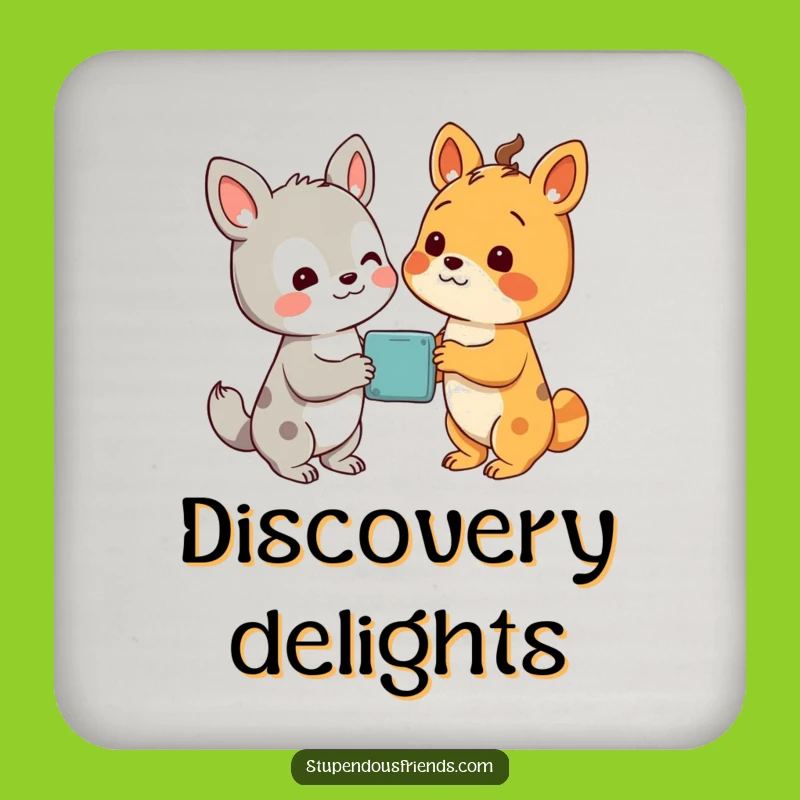 Funny Discovery Coasters: Shared Wonder - Set of Funny Gifts