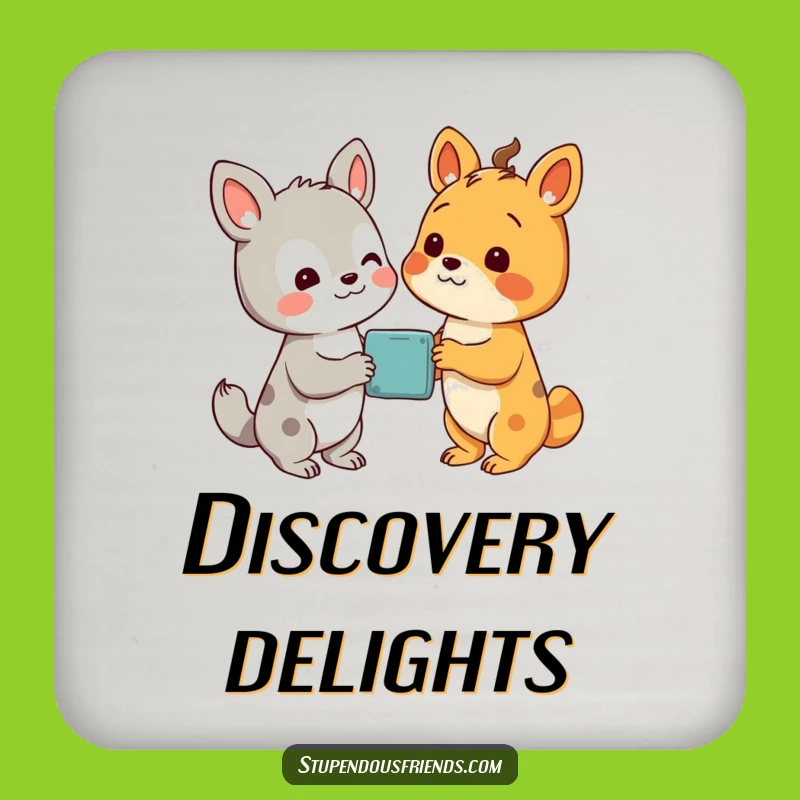 Funny Discovery Coasters: Shared Wonder - Set of Funny Gifts