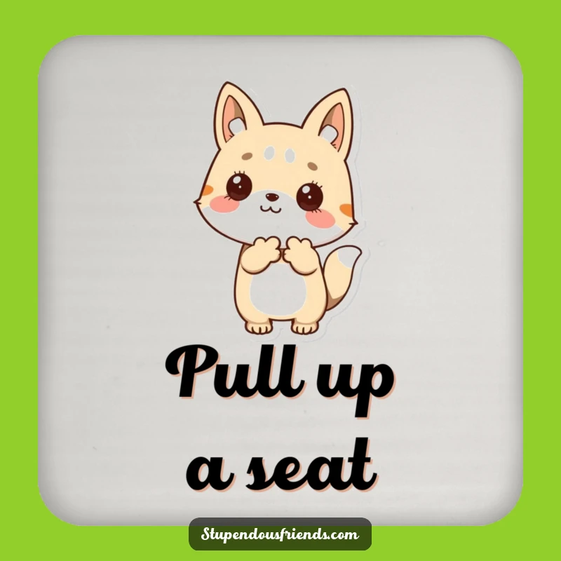 Funny Welcome Coasters: Protect Surfaces with Kind Animals, Fun Gift Set