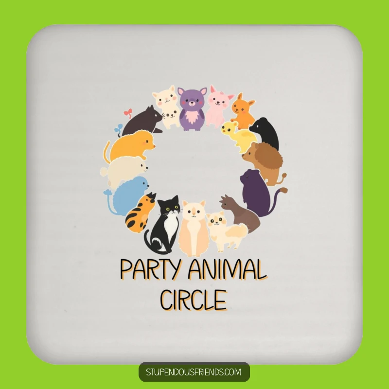 Funny Animal Circle Coaster: Table Protector's Funny Gift