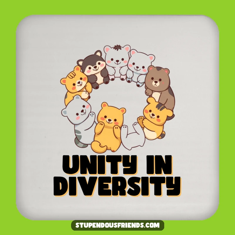 Funny Unity Coasters: Animal Circle - Set of Funny Gifts