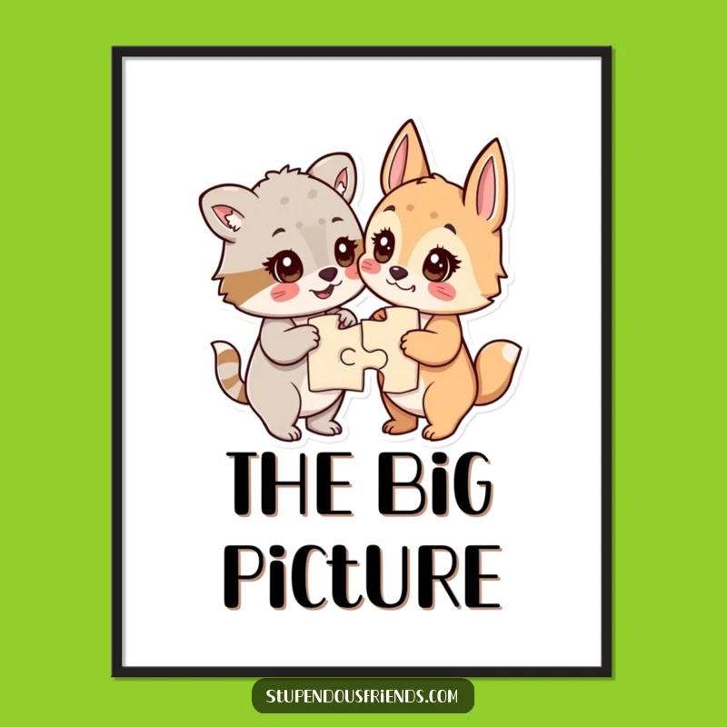 Funny Puzzle Masters Poster: Celebrate Victory on Your Walls