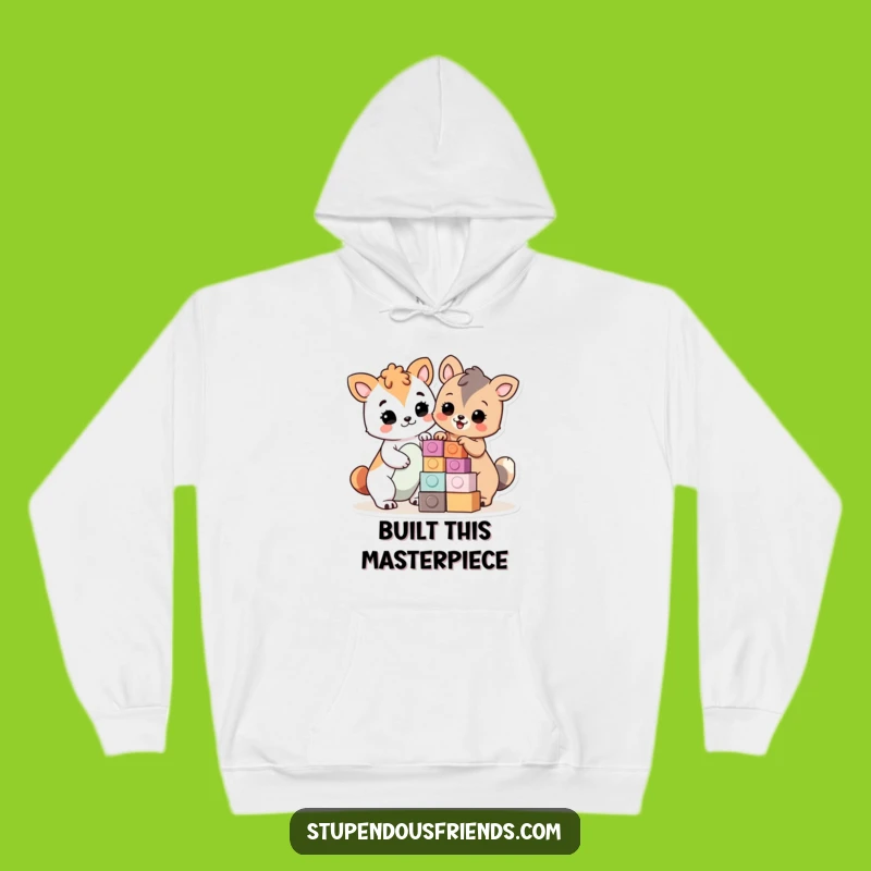 Cozy Funny Builders Hoodie: Warm Up with Proud Characters, Perfect Gift