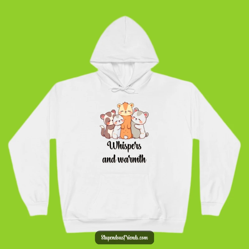 Cozy Funny Animal Secret Club Hoodie - Warm Giggling Friends Gift