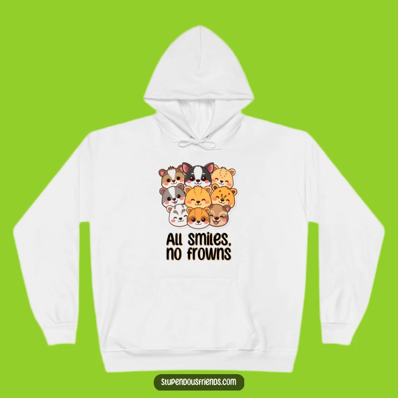 Cozy Funny Animal Smile Hoodie: The Ultimate Funny Gift for Warm Hugs!