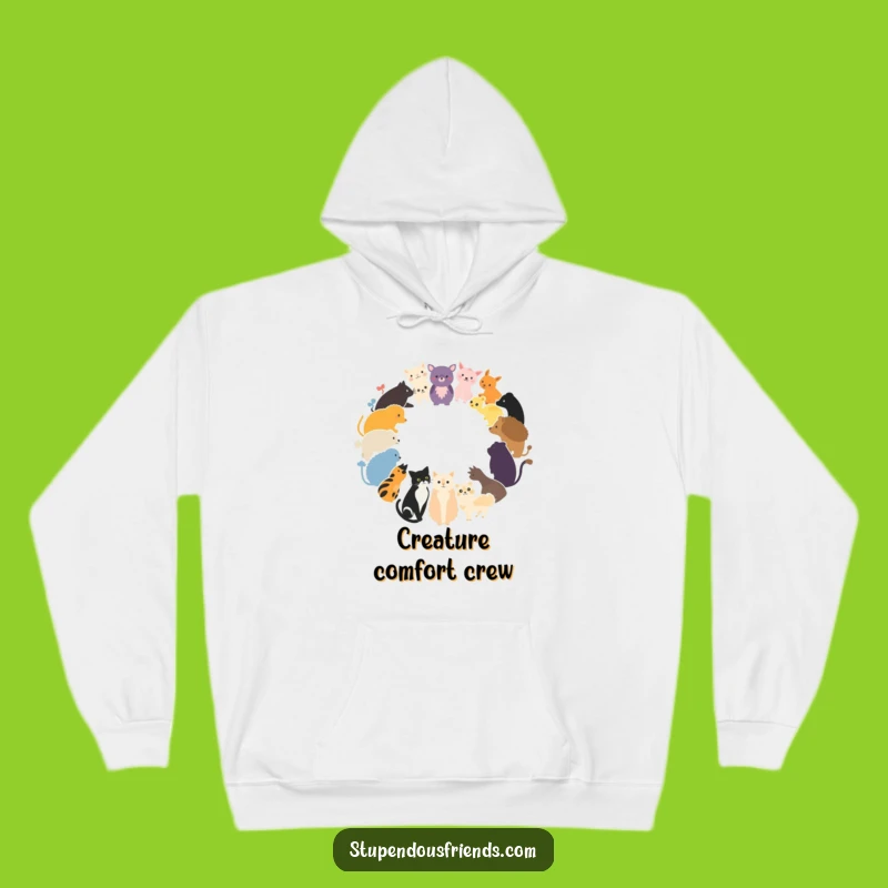 Funny Animal Circle Hoodie: Cozy Critter Crew's Funny Gift