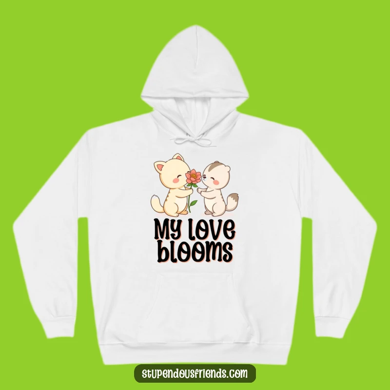 Funny Animal Flower Hoodie: Cozy Sweatshirt Celebrating Kindness and Sweetness