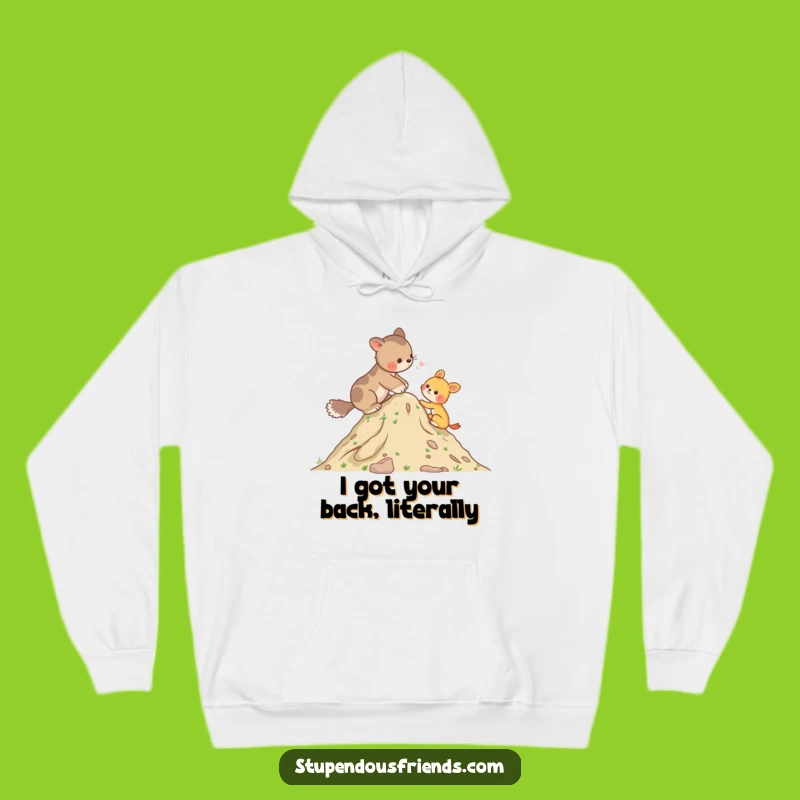Funny Helping Animal Hill Hoodie - Cozy Up with Comical Support
