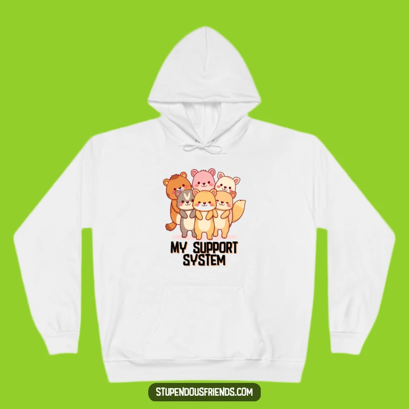 Cozy Funny Animal Chain Hoodie: Warm Hugs & Hilarious Vibes