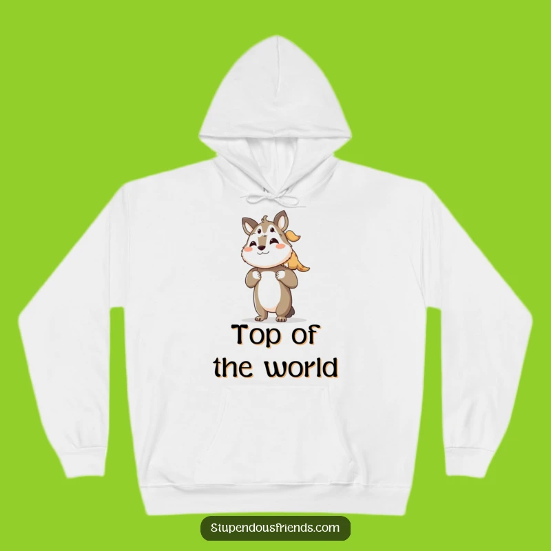 Funny Cozy Hoodie: Friends Lifting Each Other - Perfect Funny Gift