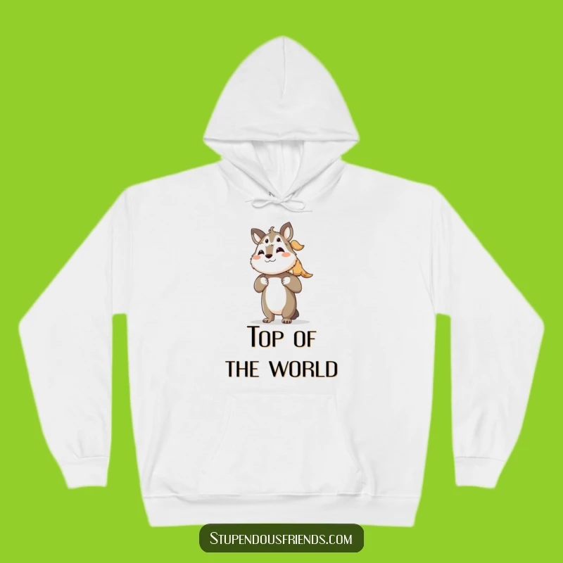 Funny Cozy Hoodie: Friends Lifting Each Other - Perfect Funny Gift