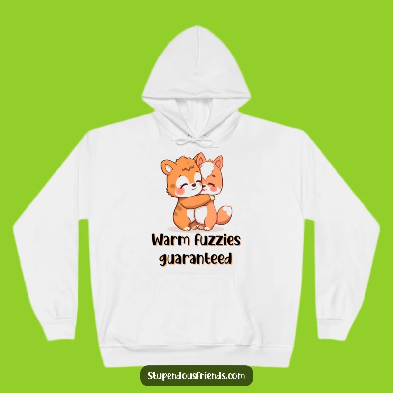 Funny Cozy Hoodie: Hugging Friends - Perfect Funny Gift