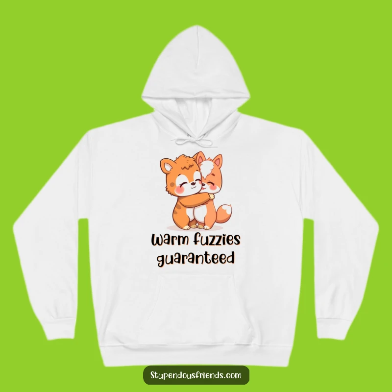 Funny Cozy Hoodie: Hugging Friends - Perfect Funny Gift