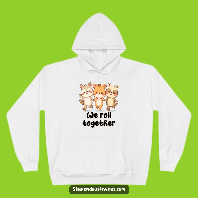 Cozy Funny Animal Friends Skipping Hoodie: Warmth, Laughter, and Hilarious Hug Vibes