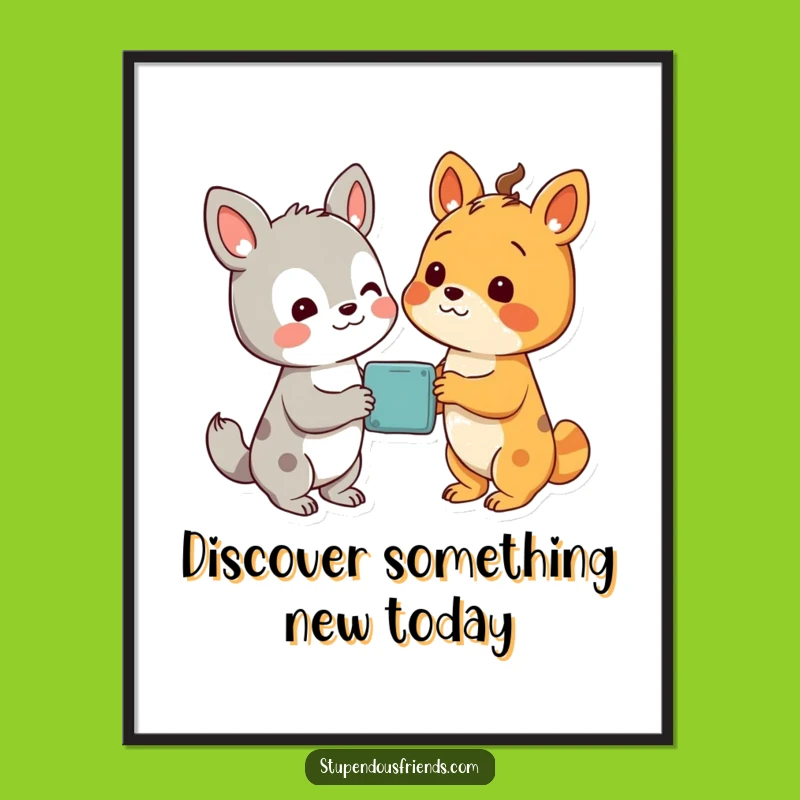 Free Printable Wall Art: Funny discovery of wonder - Inspiring decor!