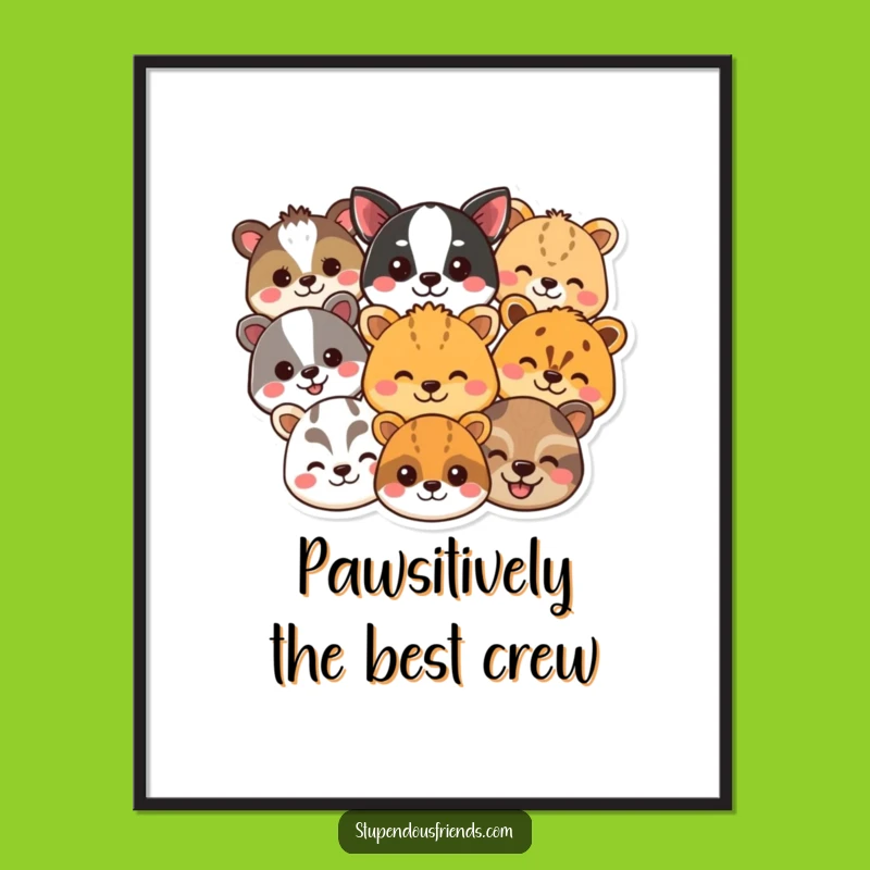 Free Printable Wall Art: Cheerful Animal Heads, Funny Downloadable Decor for Any Room