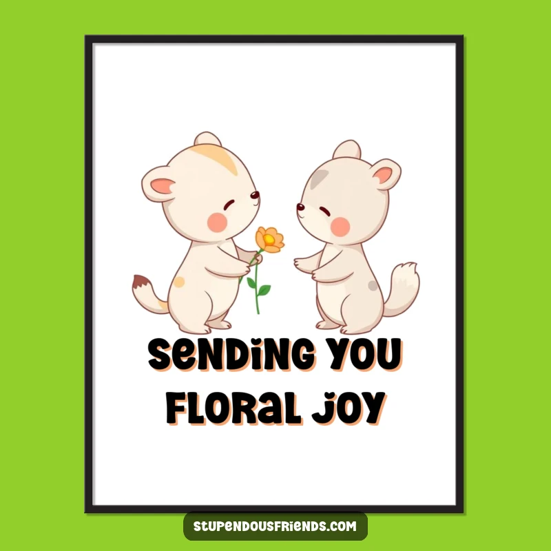 Free Printable Wall Art: Flower Offering, Gentle Downloadable Decor