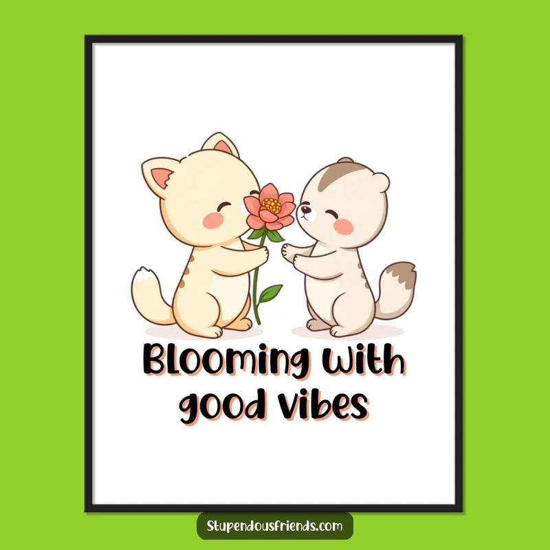 Kindness Free Printable Wall Art: Flower Offering, Downloadable Decor!