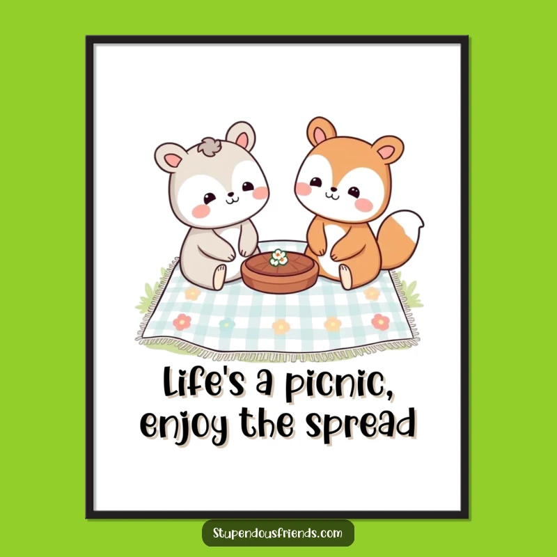 Free Printable Wall Art: Picnic Pals, Whimsical Downloadable Decor for Happy Homes