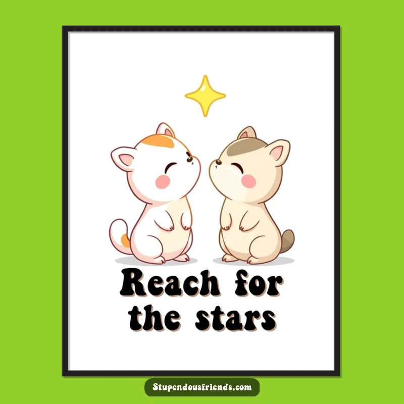 Funny Free Printable Wall Art: Star Gazing Animals, Whimsical Downloadable Decor