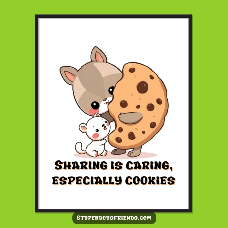 Free Printable Wall Art: Cookie Share! Adorable & Funny Decor