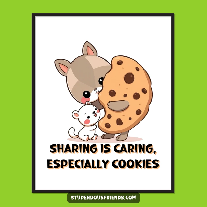 Free Printable Wall Art: Cookie Share! Adorable & Funny Decor