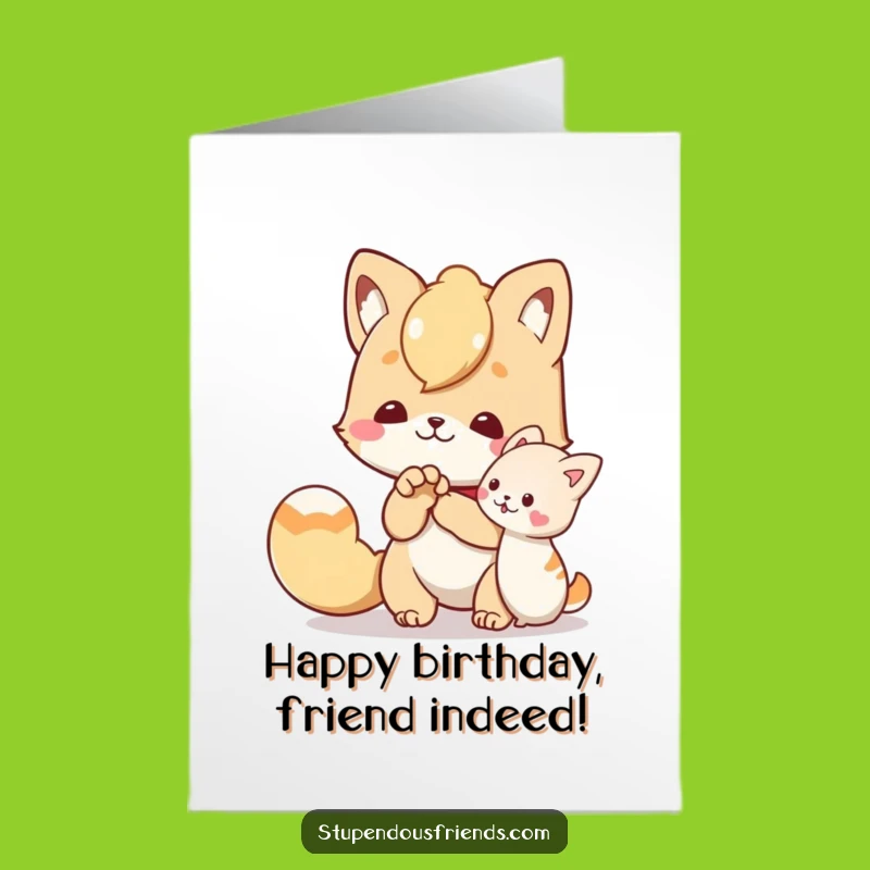 Free Printable Helping Paw Birthday Card: Funny Downloadable Gift for Caring Friends