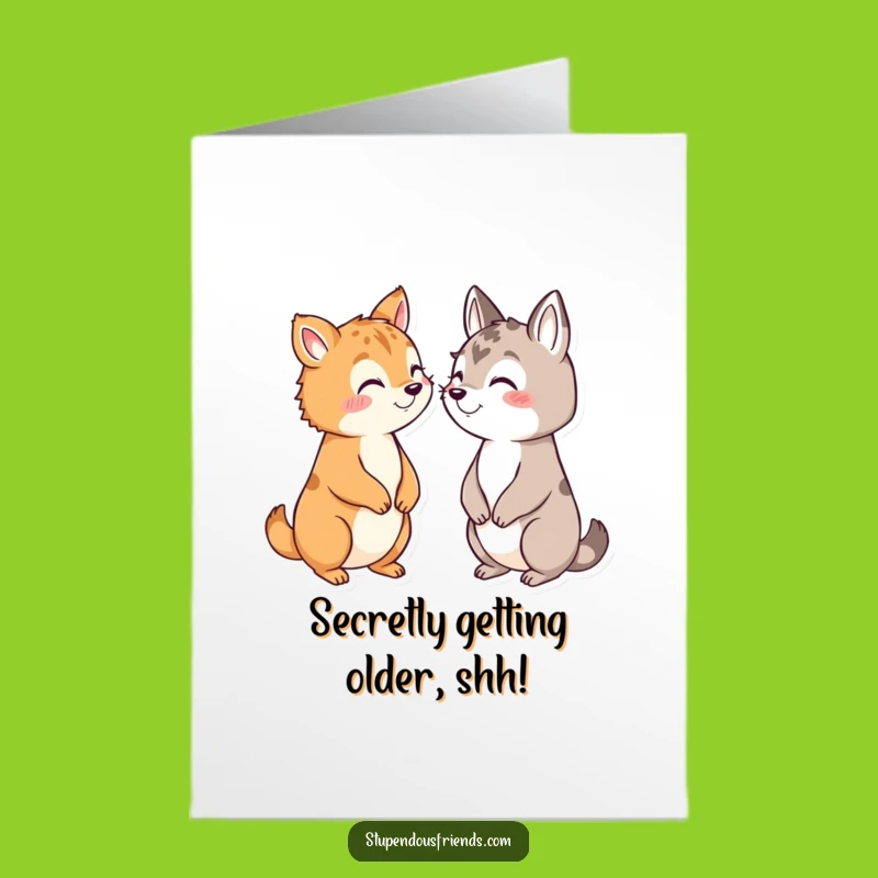 Free Printable Birthday Card: Secret Animal Pals - Funny DIY Downloadable Gift!
