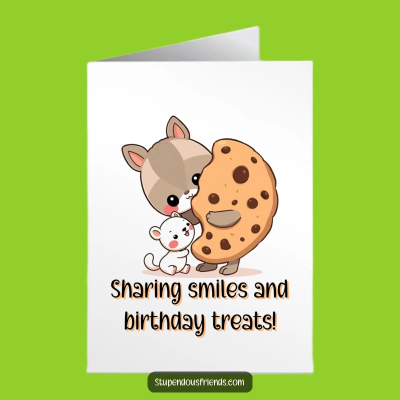 Free Printable Birthday Card: Cookie Share! Celebrate Friendship & Sweetness