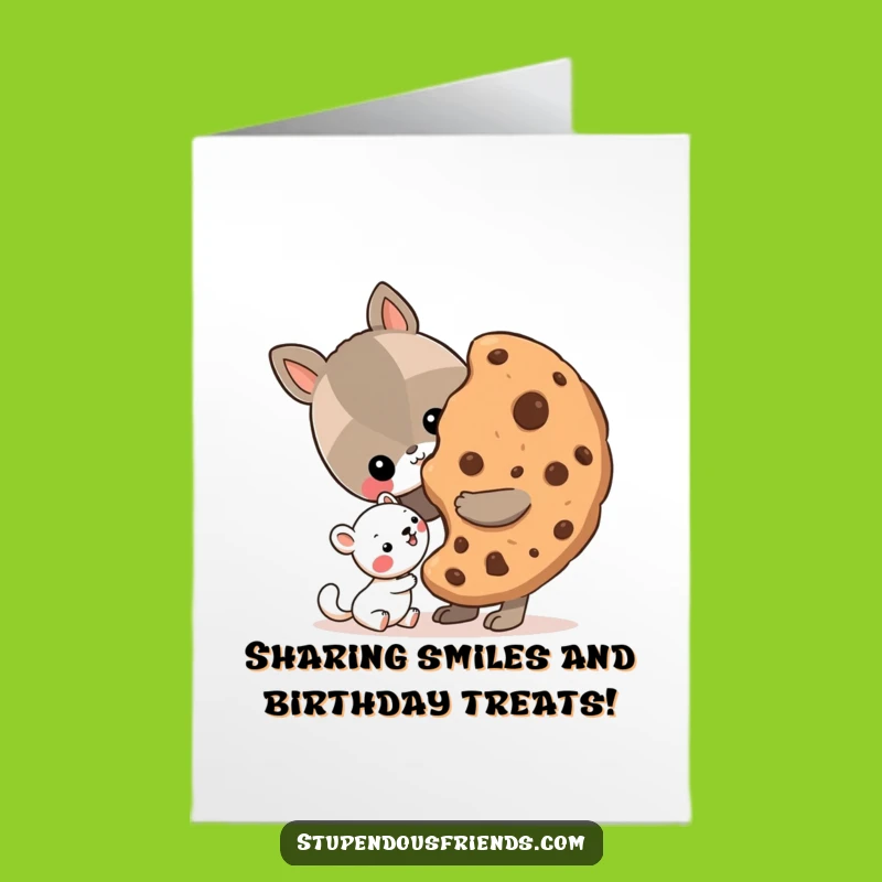 Free Printable Birthday Card: Cookie Share! Celebrate Friendship & Sweetness