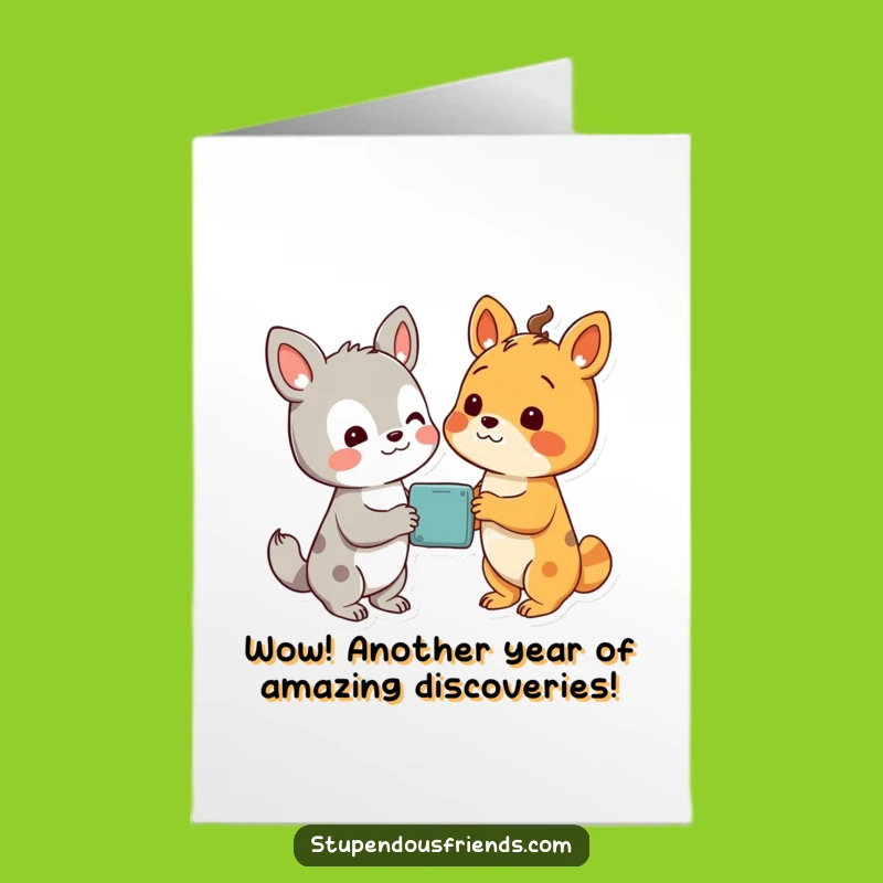 Free Printable Birthday Card: Funny pals discover fun - Happy Birthday!