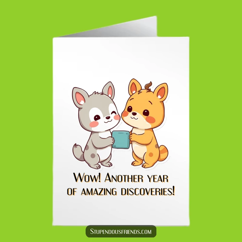 Free Printable Birthday Card: Funny pals discover fun - Happy Birthday!
