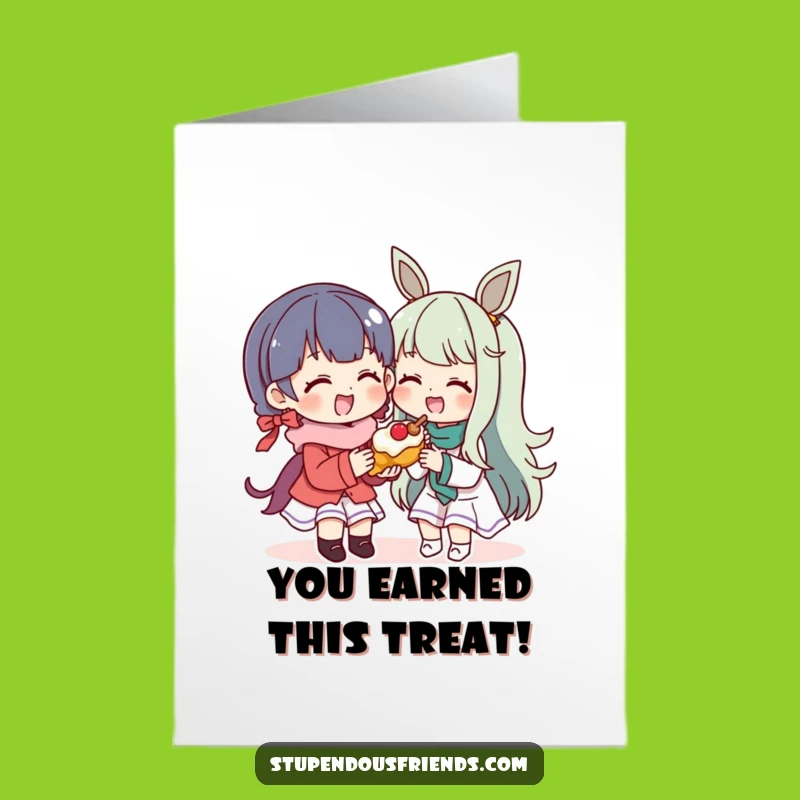 Free Printable Congrats Card: Funny Treat Sharing, Downloadable & Print at Home Celebration