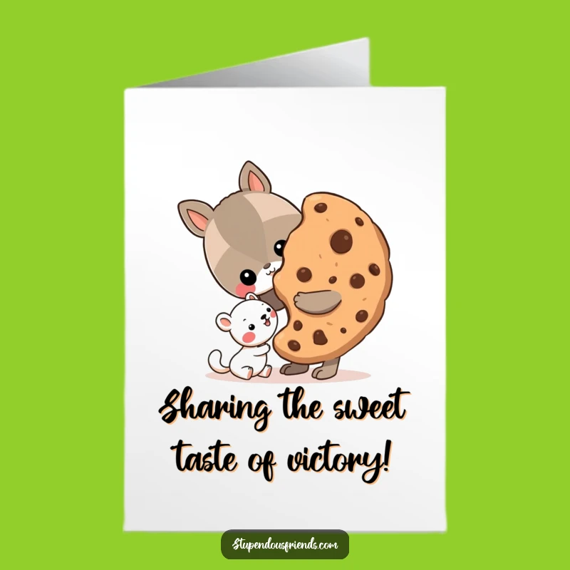 Free Printable Congrats Card: Cookie Share! Celebrate Success Generously