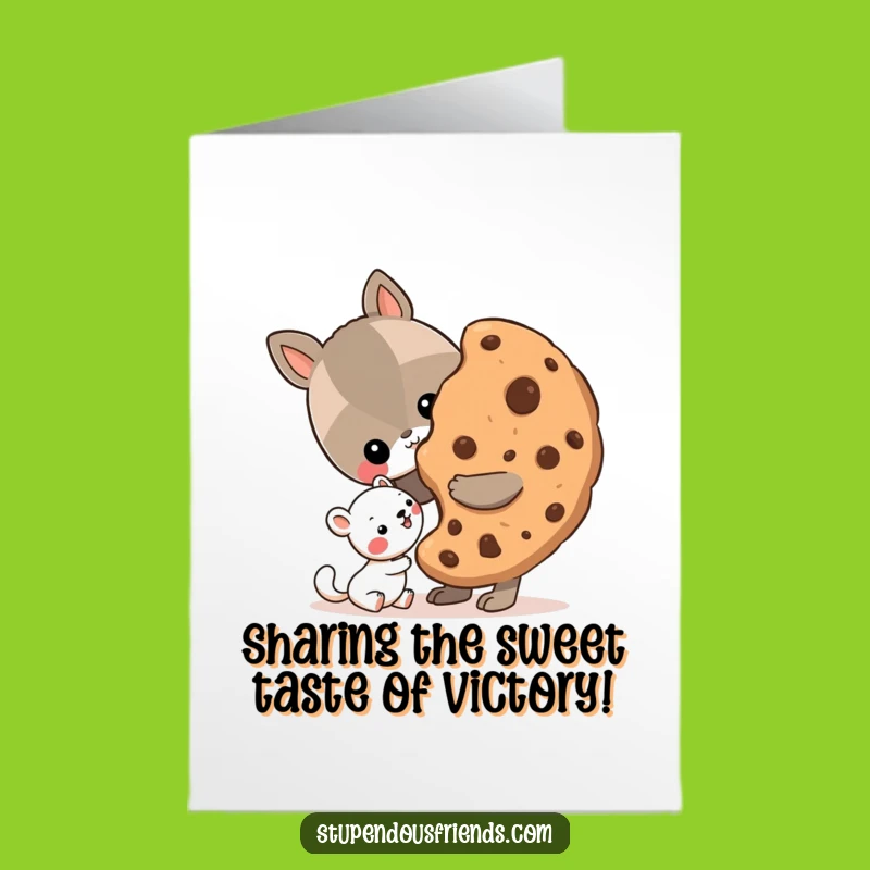 Free Printable Congrats Card: Cookie Share! Celebrate Success Generously