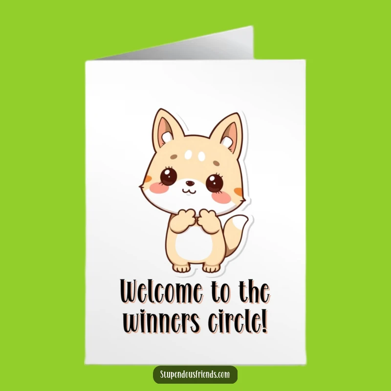 Free Printable Congrats Card: Welcoming Animals Funny Downloadable Gift for New Beginnings
