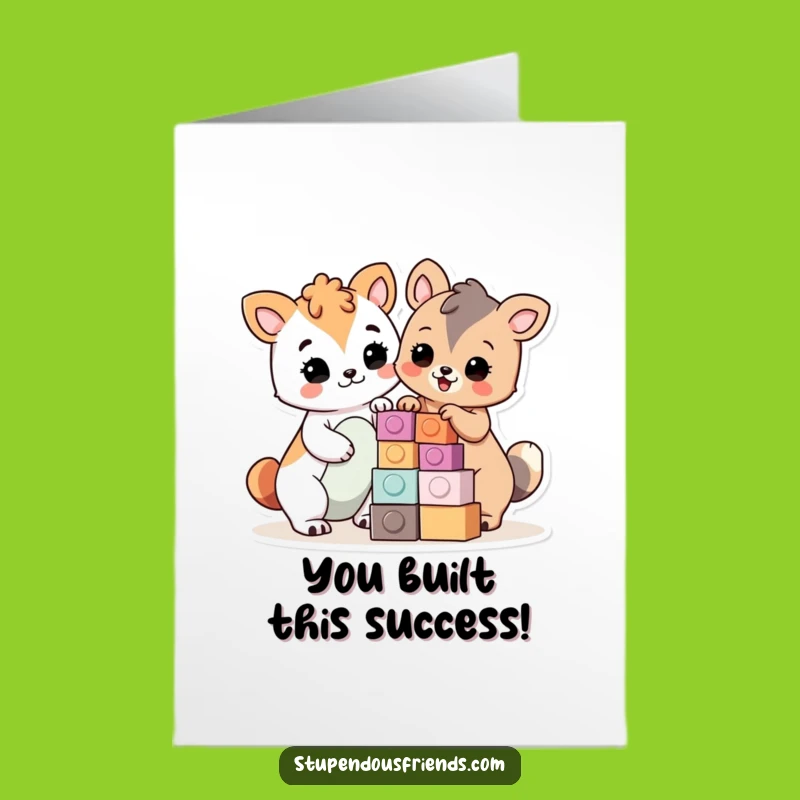 Free Printable Congrats Card: Proud Builders Funny Downloadable Gift for Achievements