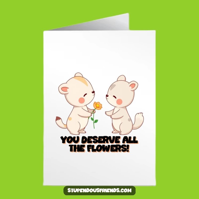 Free Printable Congrats Card: Flower Offering, Thoughtful DIY Downloadable Gift
