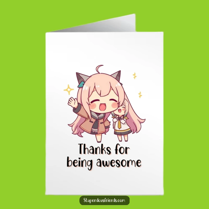 Free Printable Thank You Card: Cheerful Pal Thank You Funny Downloadable Gift