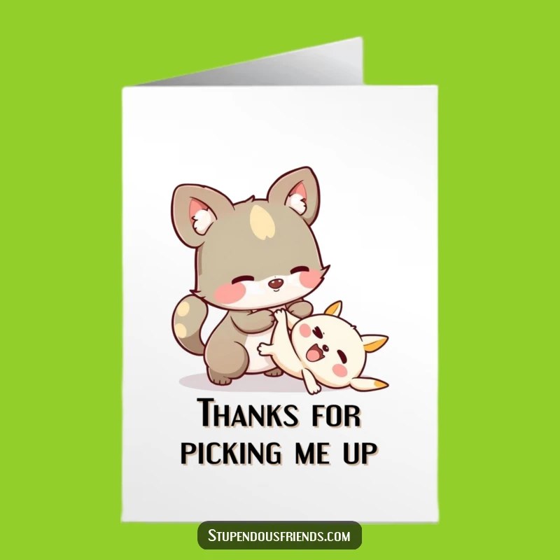 Free Printable Thank You Card: Helping Animals, Grateful Downloadable Gift for Support and Care