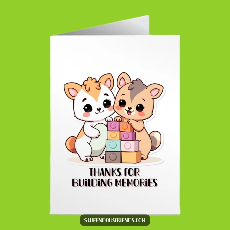Free Printable Thank You Card: Proud Builders Funny Downloadable Gift for Appreciation