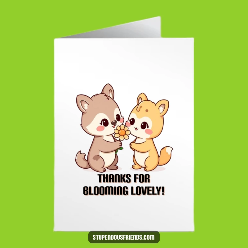 Free Printable Thank You Card: Flower Giver - A Sweet Downloadable Gift!