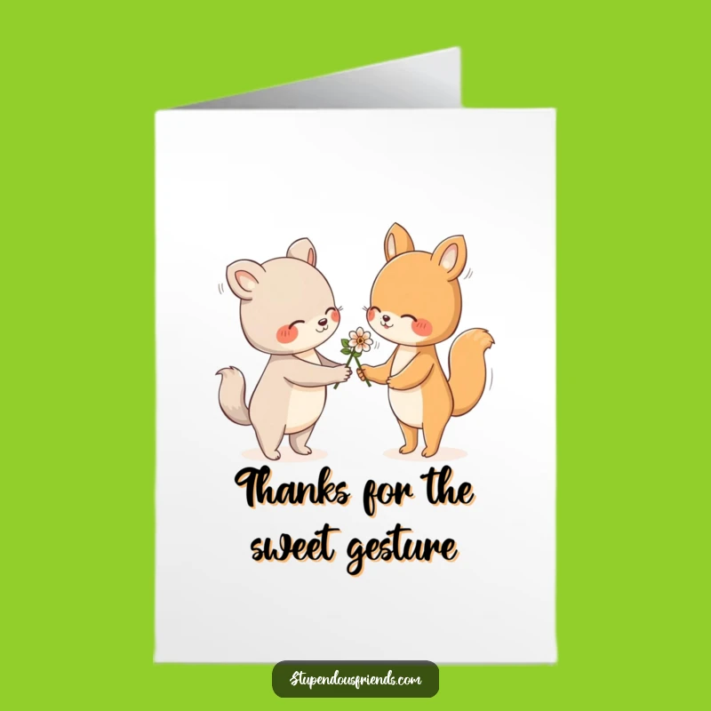 Free Printable Thank You Card: Flower Offering, Funny Downloadable
