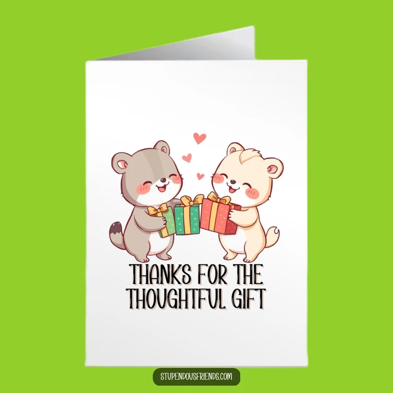 Free Printable Thank You Card: Gift Exchange Gratitude for Sincere Thanks