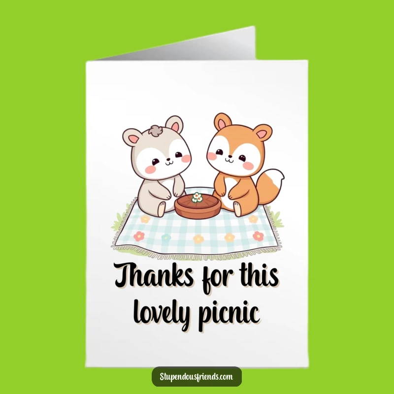 Free Printable Thank You Card: Picnic Pals, Heartfelt Downloadable Appreciation