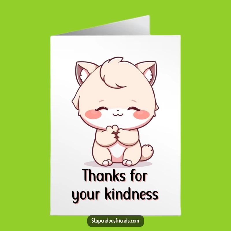Free Printable Thank You Card: Comforting Paws Say Thank You